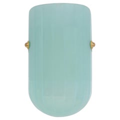 Selene Mezzo Streamline Moderne ispirata al vetro soffiato ajoite