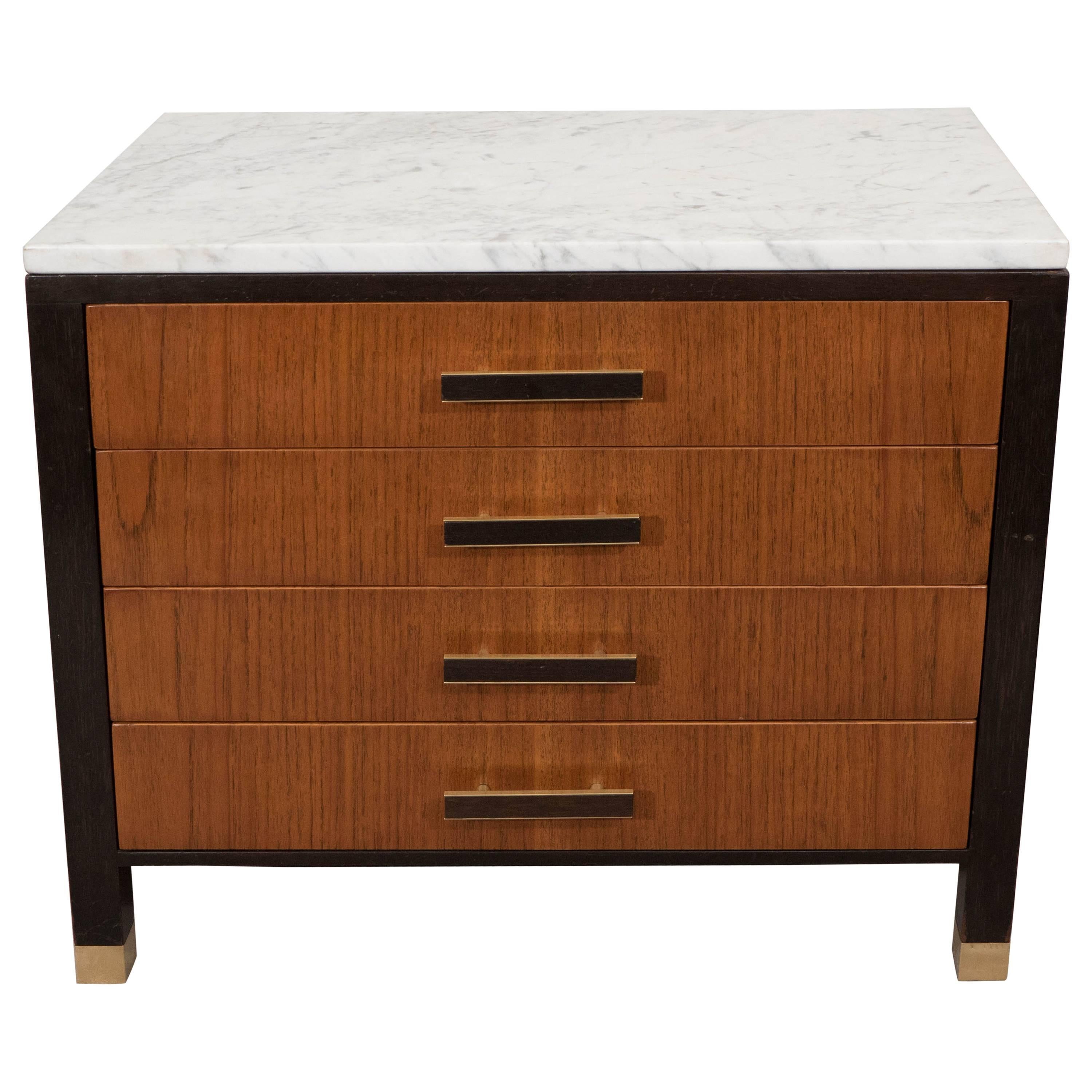 Harvey Probber Four-Drawer Nightstand and Commode