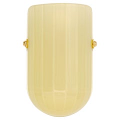 Selene Mezzo Streamline Moderne Inspired Blown Agate Glass Wall Sconce