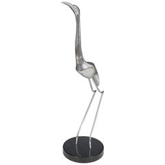 Curtis Jere Sculptural Heron in Metal