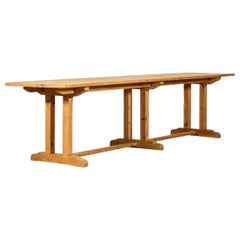 Monumental English Pine Refectory Table