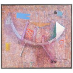 Remo Farruggio 'Fantasy' Oil on Canvas, Signed