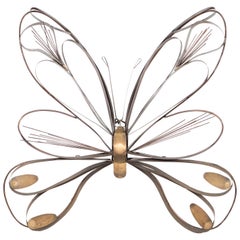Curtis Jere Butterfly Wall Sculpture, Signed and Dated 1978