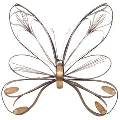 Curtis Jere Butterfly Wall Sculpture, Signed and Dated 1978 10