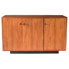 Vintage Walnut Milo Baughman Credenza Cabinet for Glenn of California