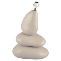François Chatain, ceramista francés. Gran lámpara de mesa orgánica "Karek".