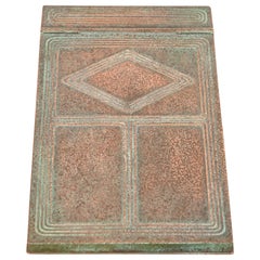 Tiffany Studios New York Notepad-halter aus Bronze mit Graduate-Muster