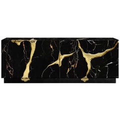 Lapiaz Portoro Marble Sideboard - Hand-Crafted Joinery & Brass - Boca do Lobo