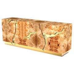 Lapiaz Poplar Sideboard - Hand-Crafted Joinery Brass & Veneer - Boca do Lobo