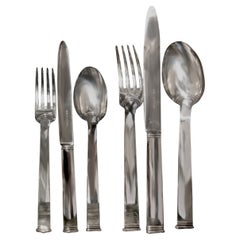 Set di posate Commodore in argento massiccio, Cardeilhac di Christofle