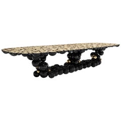 Newton XL Dining Table - Hand-Crafted Gold Plate Aluminum - Boca do Lobo