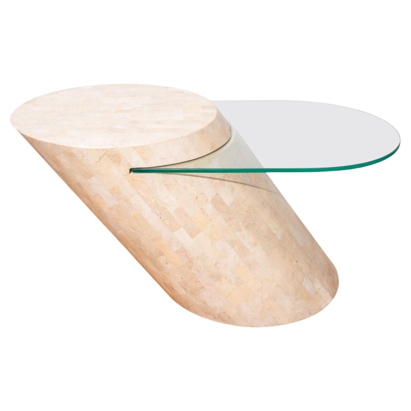 Table d'appoint en porte-à-faux tessellée Karl Springer