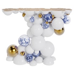 Newton Heritage Console - Hand-Painted Gold Plate Aluminum - Boca do Lobo