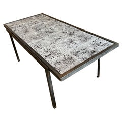 Tavolino in ceramica di Mado Jolain, Francia, anni '60