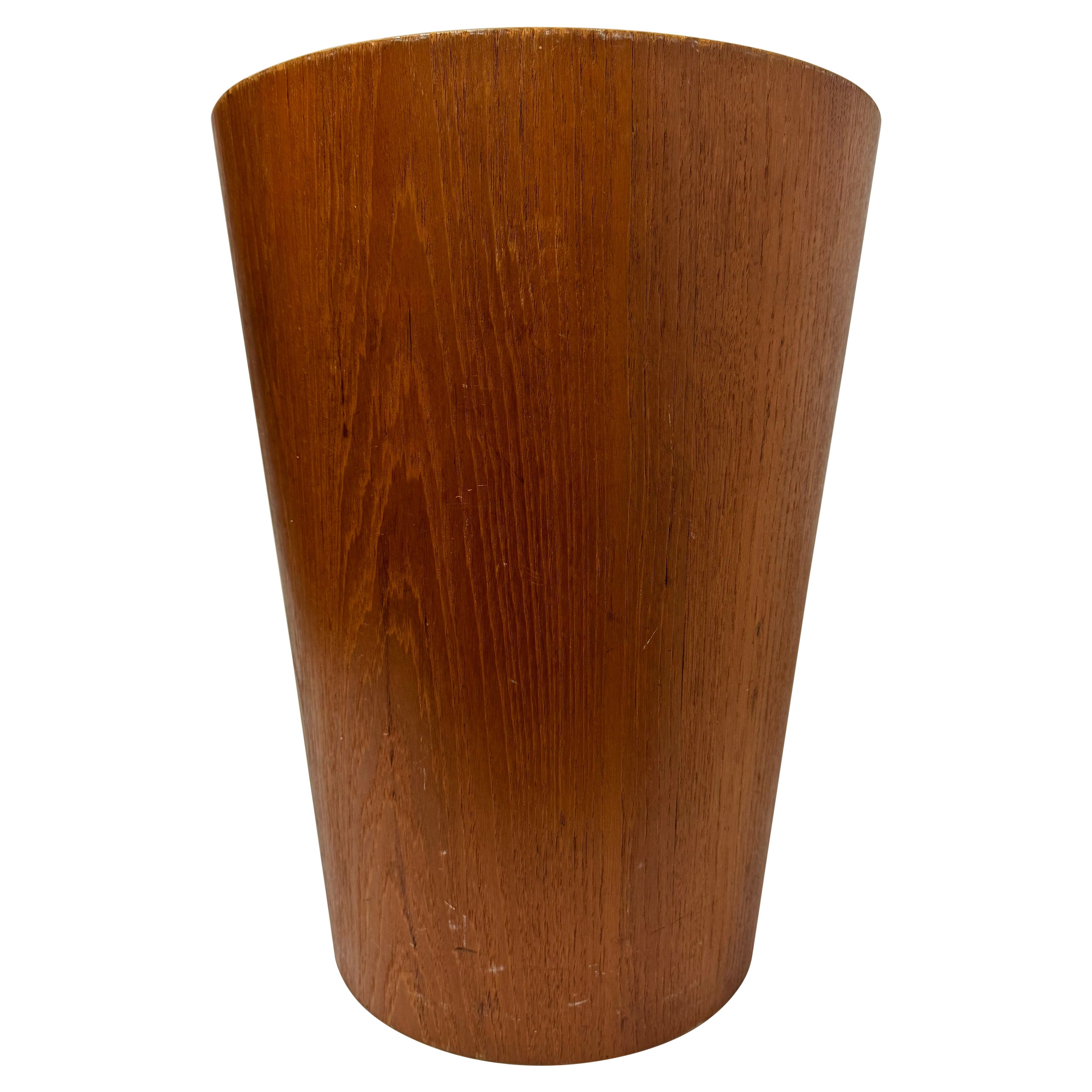 Grande cestino in teak del Mid Century Modern di Martin Aberg per Servex