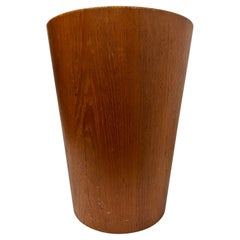 Papelera grande de teca moderna de mediados de siglo por Martin Aberg para Servex