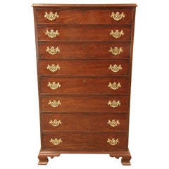 George III Eight Drawer Tall Chest