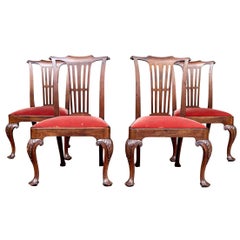 Set Of Four Antique George III Style Dining Chair Frames