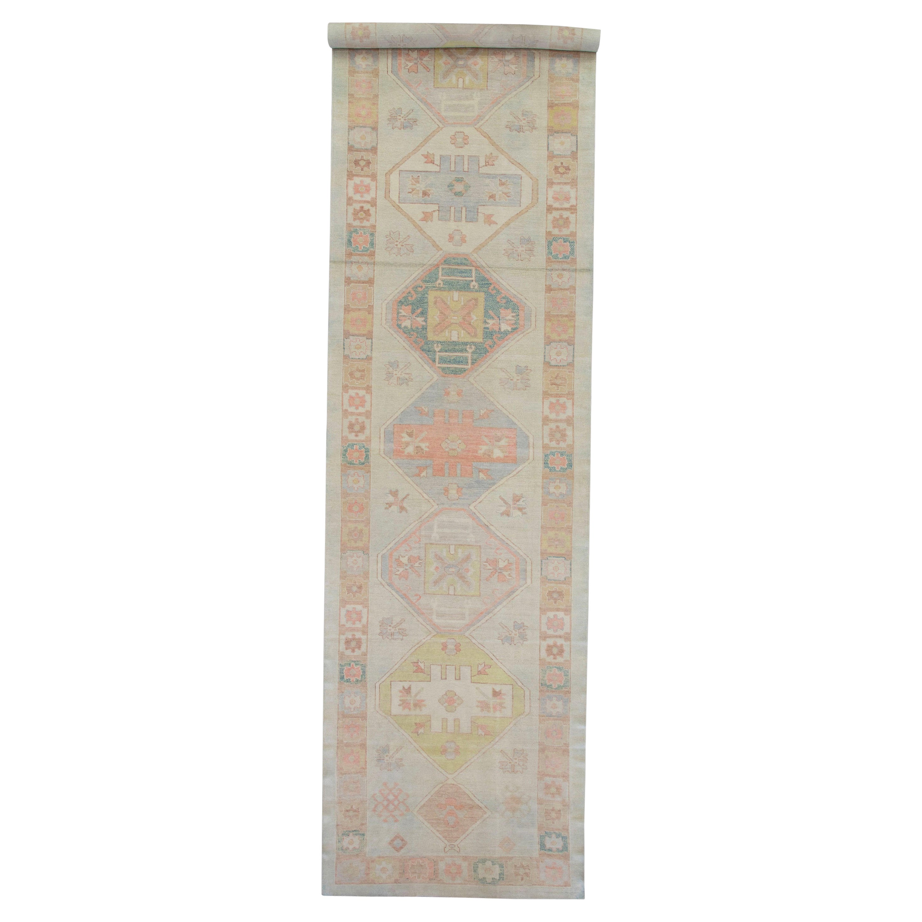 Oushak Rug Oriental Hand Knotted Turkish Oushak 5'2" x 23' #5573