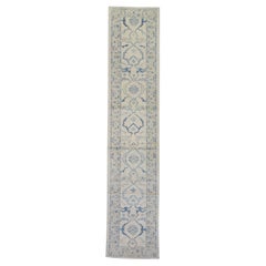 Alfombra Oushak Oriental Anudada a Mano Turca Oushak 3'3" x 15'3" #5593