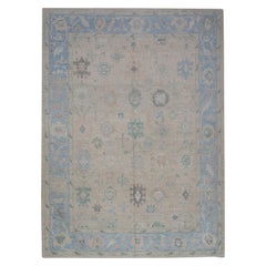Oushak Rug Oriental Hand Knotted Turkish Oushak 9'8" x 12'8" #5246