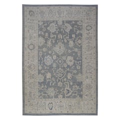 Oushak-Teppich Orientalischer handgeknüpfter türkischer Oushak 9'2" x 13' #5364