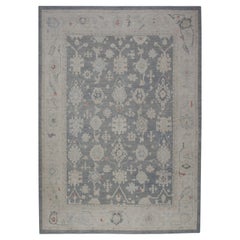 Oushak Rug Oriental Hand Knotted Turkish Oushak 9'2" x 12' #5341