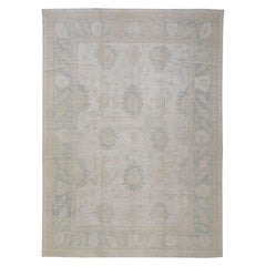 Oushak Rug Oriental Hand Knotted Turkish Oushak 10'11" x 14'7" #5236