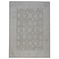 Oushak Rug Oriental Hand Knotted Turkish Oushak 9'1" x 12' #5316