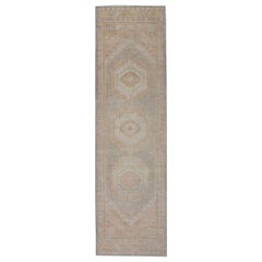 Oushak Rug Oriental Hand Knotted Turkish Oushak 3'1" x 10'11" #6015