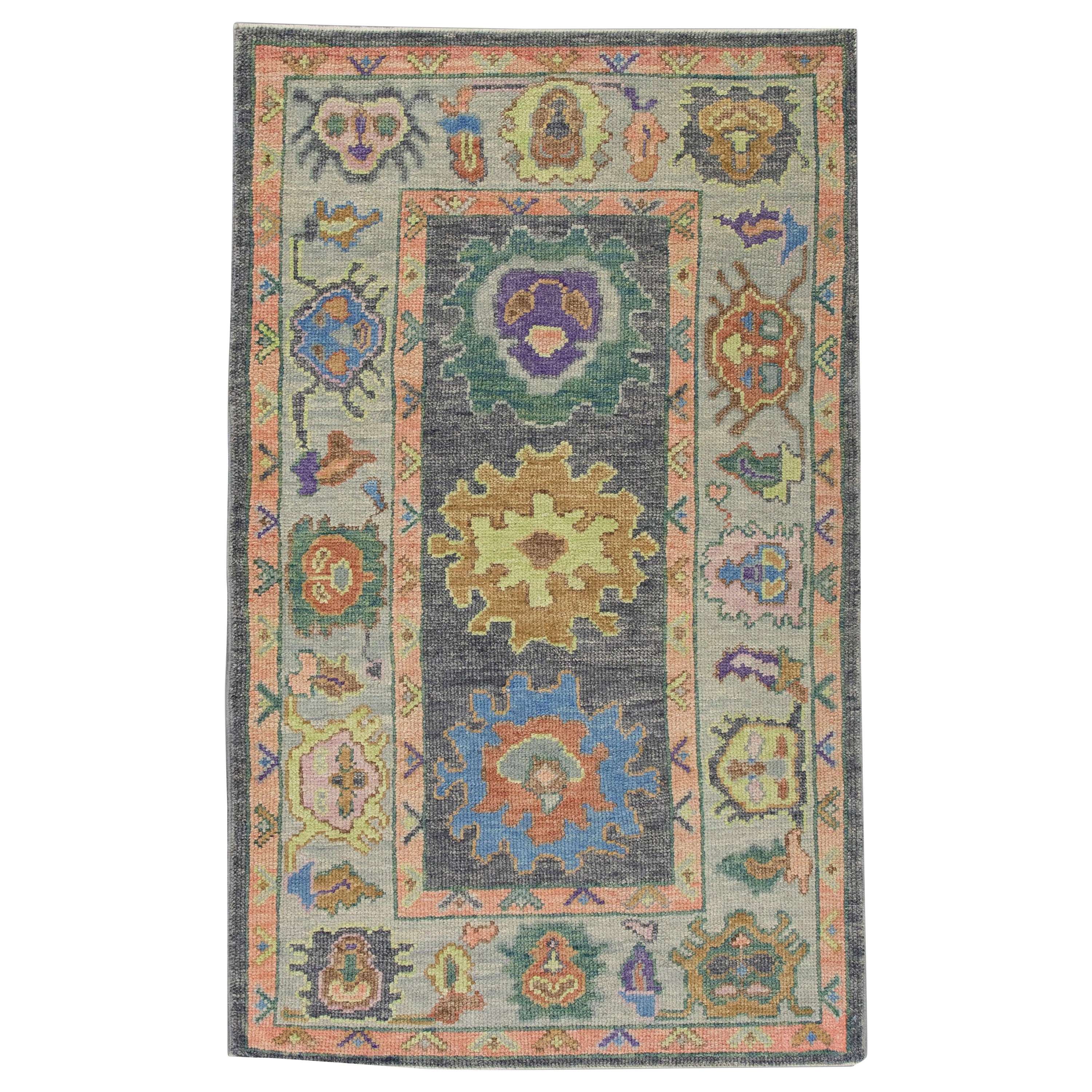 Alfombra Oushak Oriental Anudada a Mano Turca Oushak 3'1" x 5' #5652