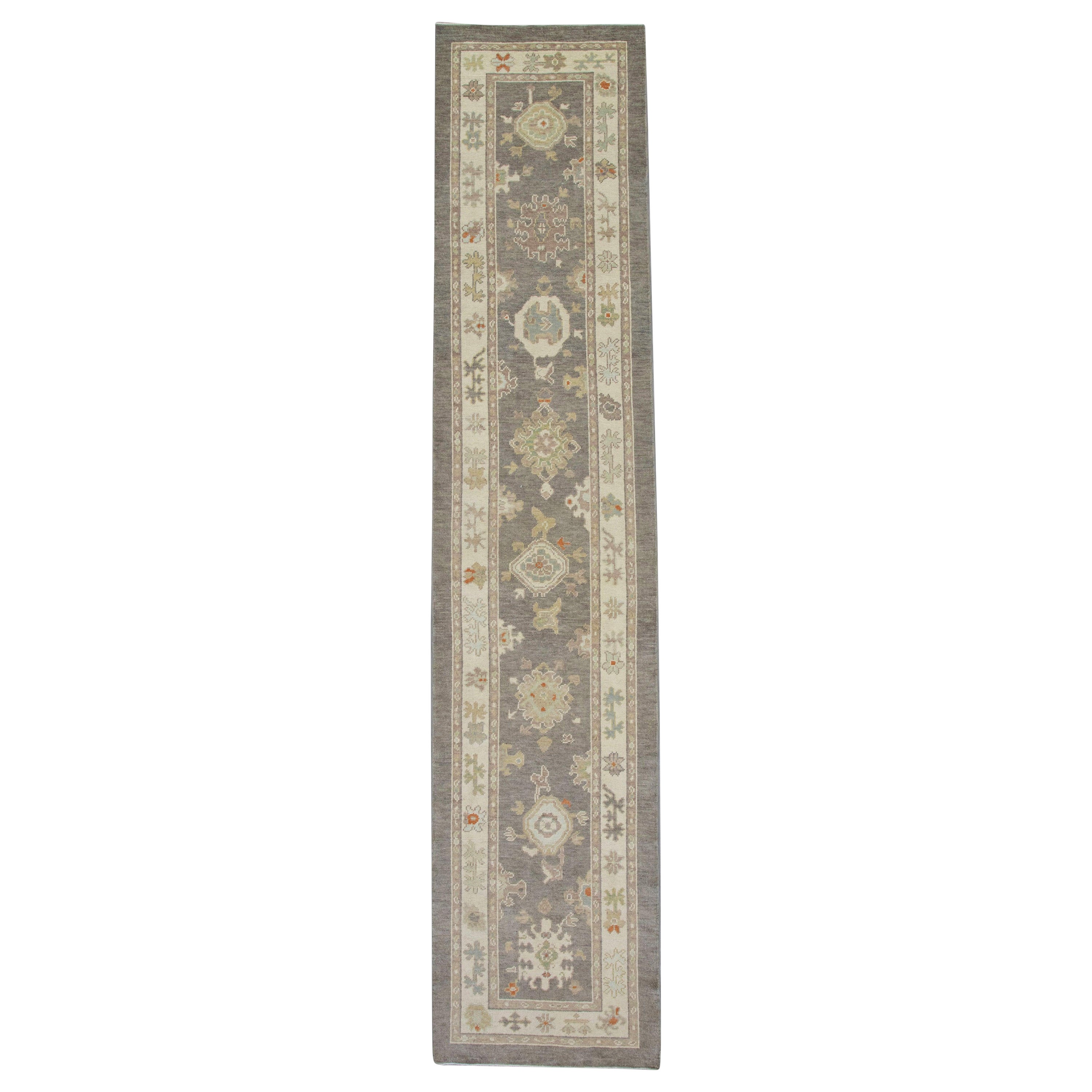 Oushak Rug Oriental Hand Knotted Turkish Oushak 2'11" x 13'6" #6178