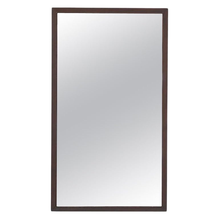 1970s Heavy Wenge Schonbüch, "Elementare" Mirror with Beveled Frame