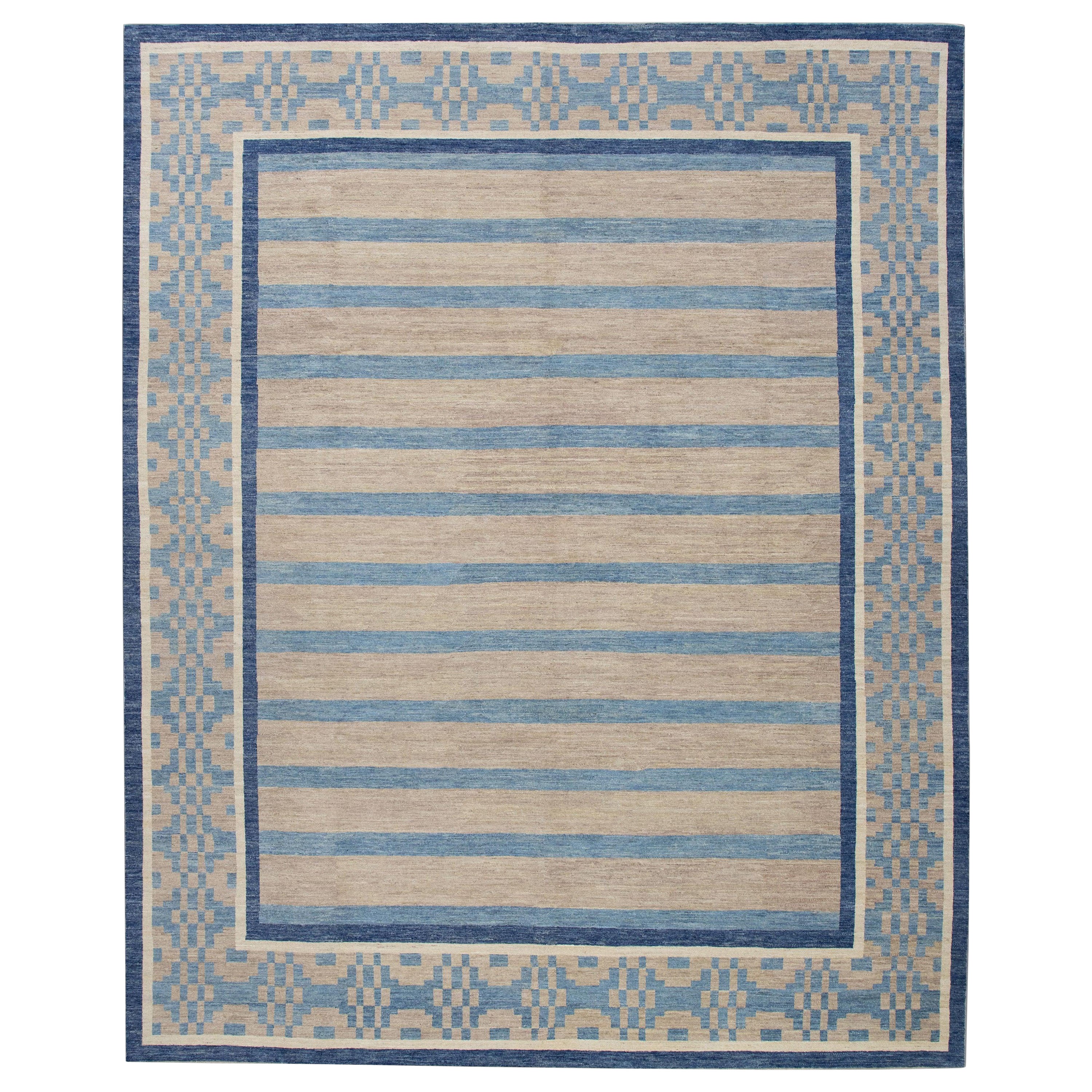 Oushak Rug Oriental Hand Knotted Turkish Oushak 9'10" x 12'1" #4243 For Sale