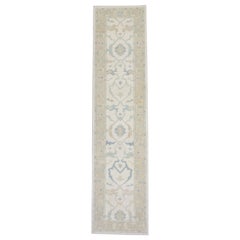 Oushak Rug Oriental Hand Knotted Turkish Oushak 3'2" x 12'1" #5006