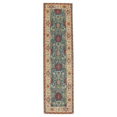 Oushak Rug Oriental Hand Knotted Turkish Antique Look Oushak 2'10" x 12'7" #5898