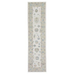 Oushak Rug Oriental Hand Knotted Turkish Oushak 3'2" x 14'2" #5746