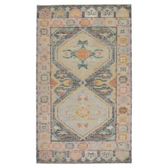 Oushak Rug Oriental Hand Knotted Turkish Oushak 3'1" x 6'6" #5944