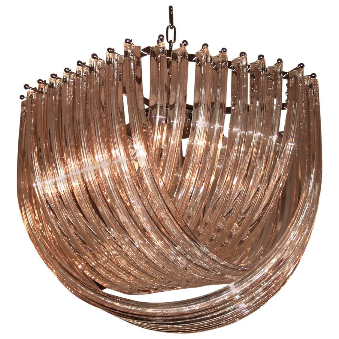 Hommage to Deco: Contemporary 'Curve' Chandelier