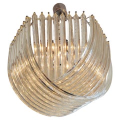 Art Deco contemporary Murano crystal chandelier