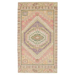 Oushak Rug Oriental Hand Knotted Turkish Oushak 2'9" x 5' #4027