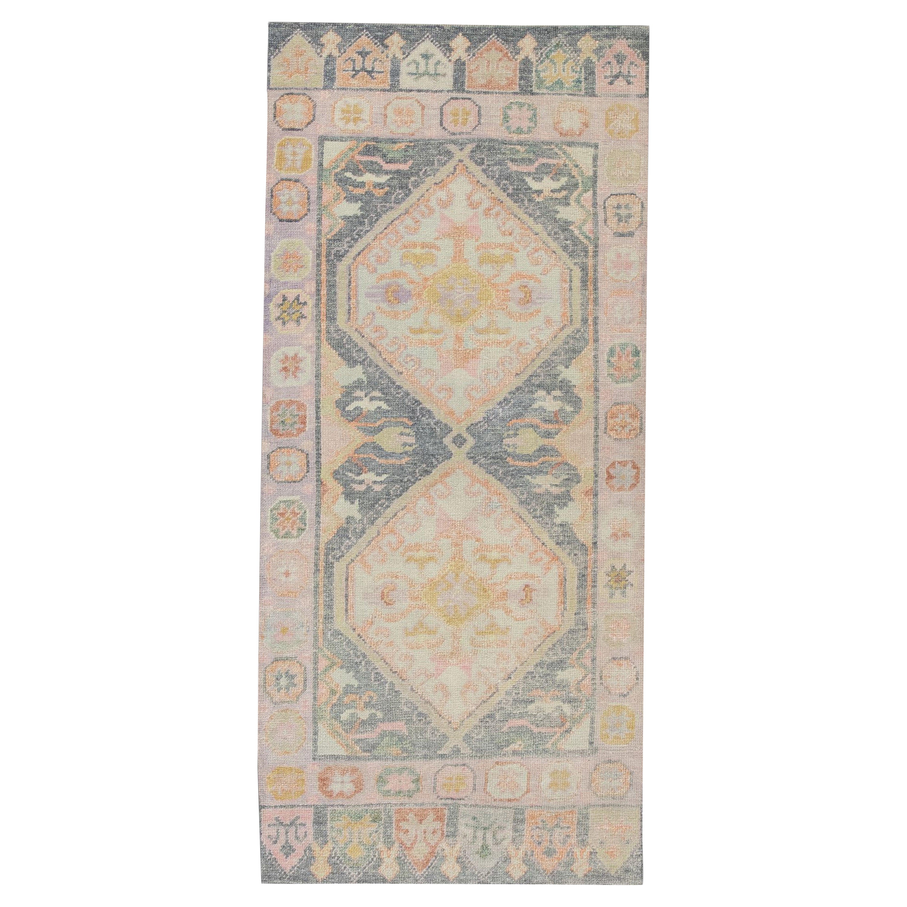 Oushak Rug Oriental Hand Knotted Turkish Oushak 3' x 6"7" #4421