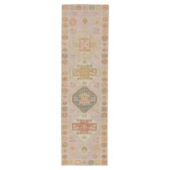 Oushak Rug Oriental Hand Knotted Turkish Oushak 2'11" x 10'1" #4084