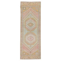 Oushak Rug Oriental Hand Knotted Turkish Oushak 3' x 8'6" #4413