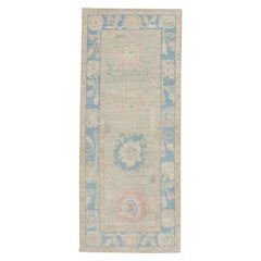 Tappeto Oushak Orientale annodato a mano Turco Oushak 2'10" x 6'7" #4419
