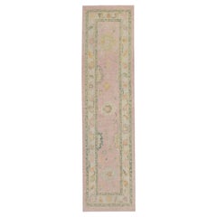 Oushak Rug Oriental Hand Knotted Turkish Oushak 2'8" x 10'5" #4117