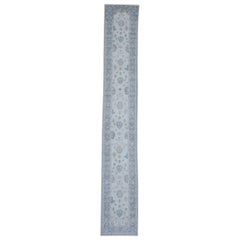 Alfombra Oushak Oriental Anudada a Mano Turca Oushak 2'11" x 18'2" #3189