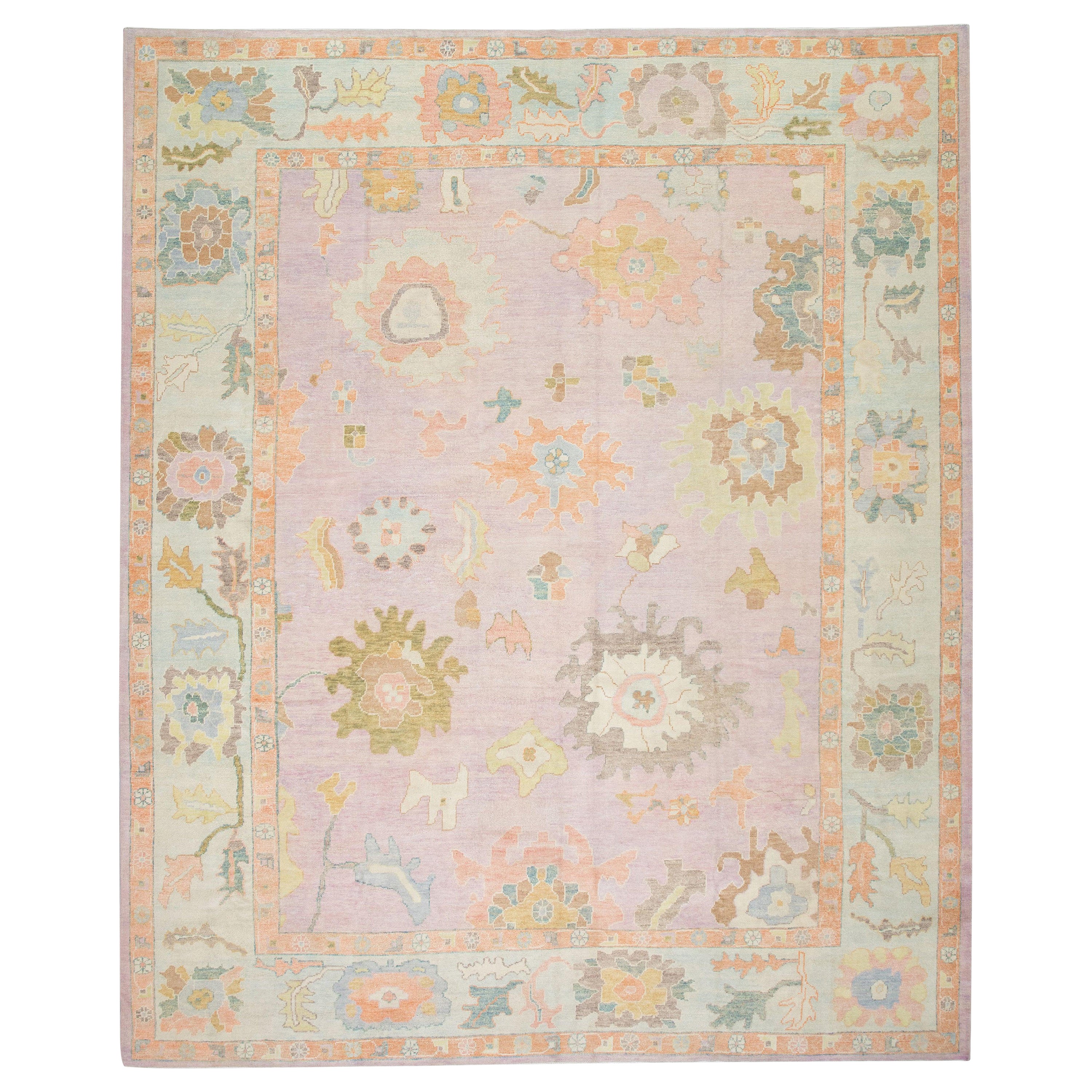 Oushak-Teppich Orientalischer handgeknüpfter türkischer Oushak 12'3" x 14'9" #2743