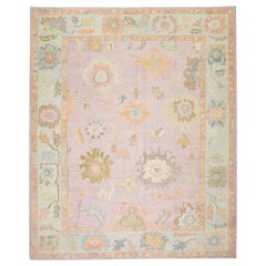 Tappeto Oushak Orientale annodato a mano Turco Oushak 12'3" x 14'9" #2743