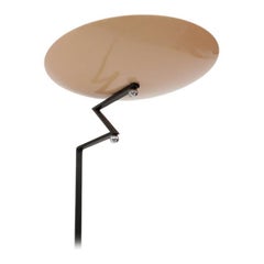 Vintage 1980s Utrech Queens Gallery Wall Mount Light with Zig Zag Stem and Disc Shade